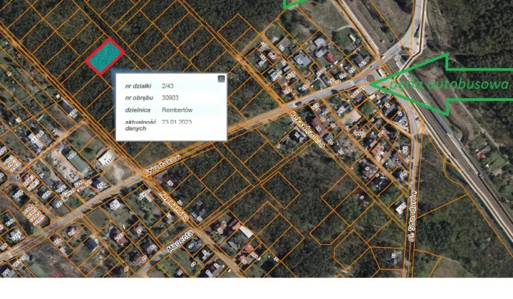 Działka leśna Warszawa Rembertów, ul. Czwartaków
