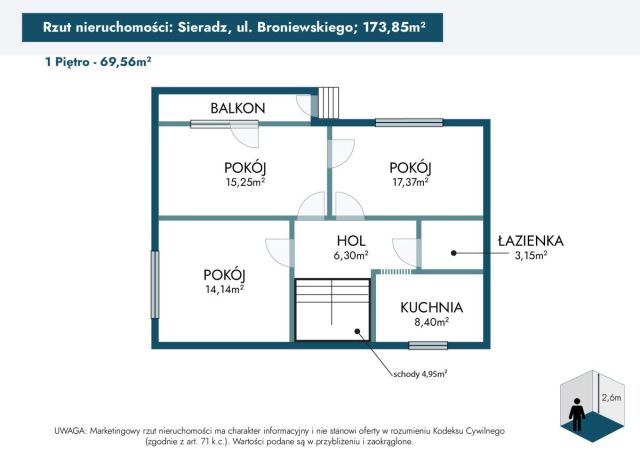 dom wolnostojący, 6 pokoi Sieradz, ul. Władysława Broniewskiego. Zdjęcie 16