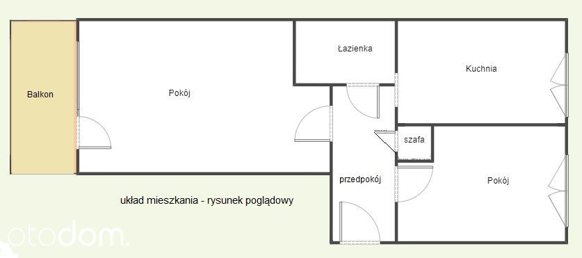 Mieszkanie 2-pokojowe Lubin Zalesie, ul. Krzemieniecka