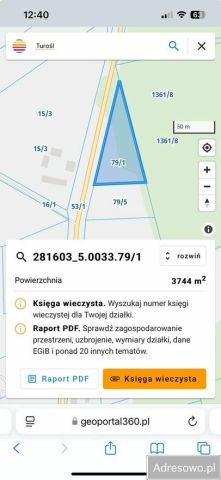Działka rolna Turośl. Zdjęcie 1