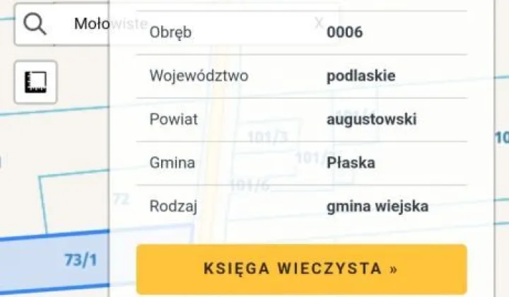 Działka budowlana Mołowiste