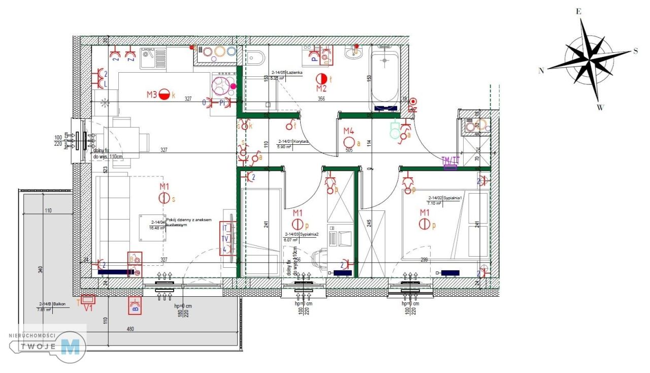 Mieszkanie 3-pokojowe Kielce Ślichowice. Zdjęcie 20