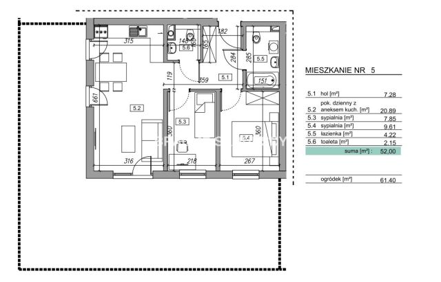 Mieszkanie 3-pokojowe Krzyszkowice. Zdjęcie 12