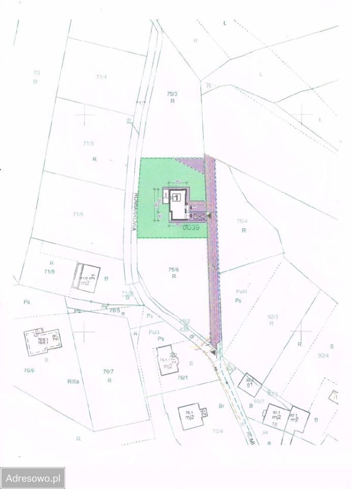 Działka budowlana Kraków Nowa Huta, ul. Rumiankowa