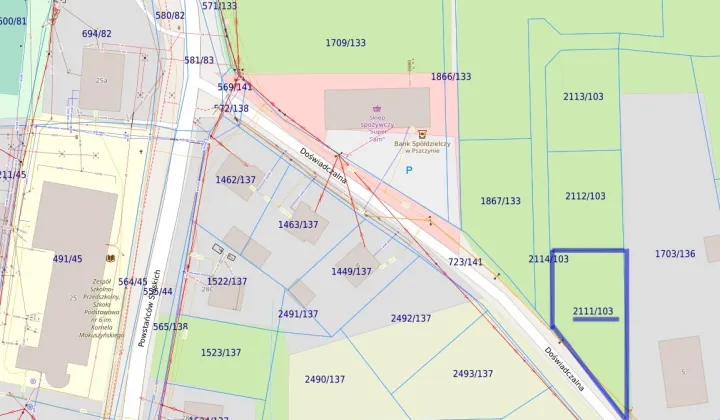 Działka budowlana Czarków, ul. Doświadczalna