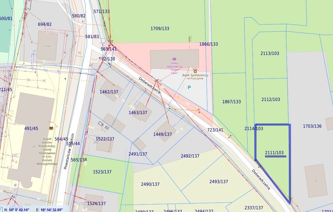 Działka budowlana Czarków, ul. Doświadczalna