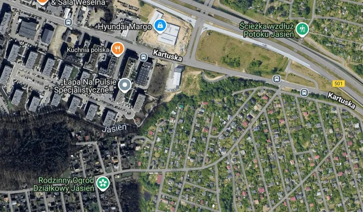 Działka rod Gdańsk Jasień, ul. Kartuska