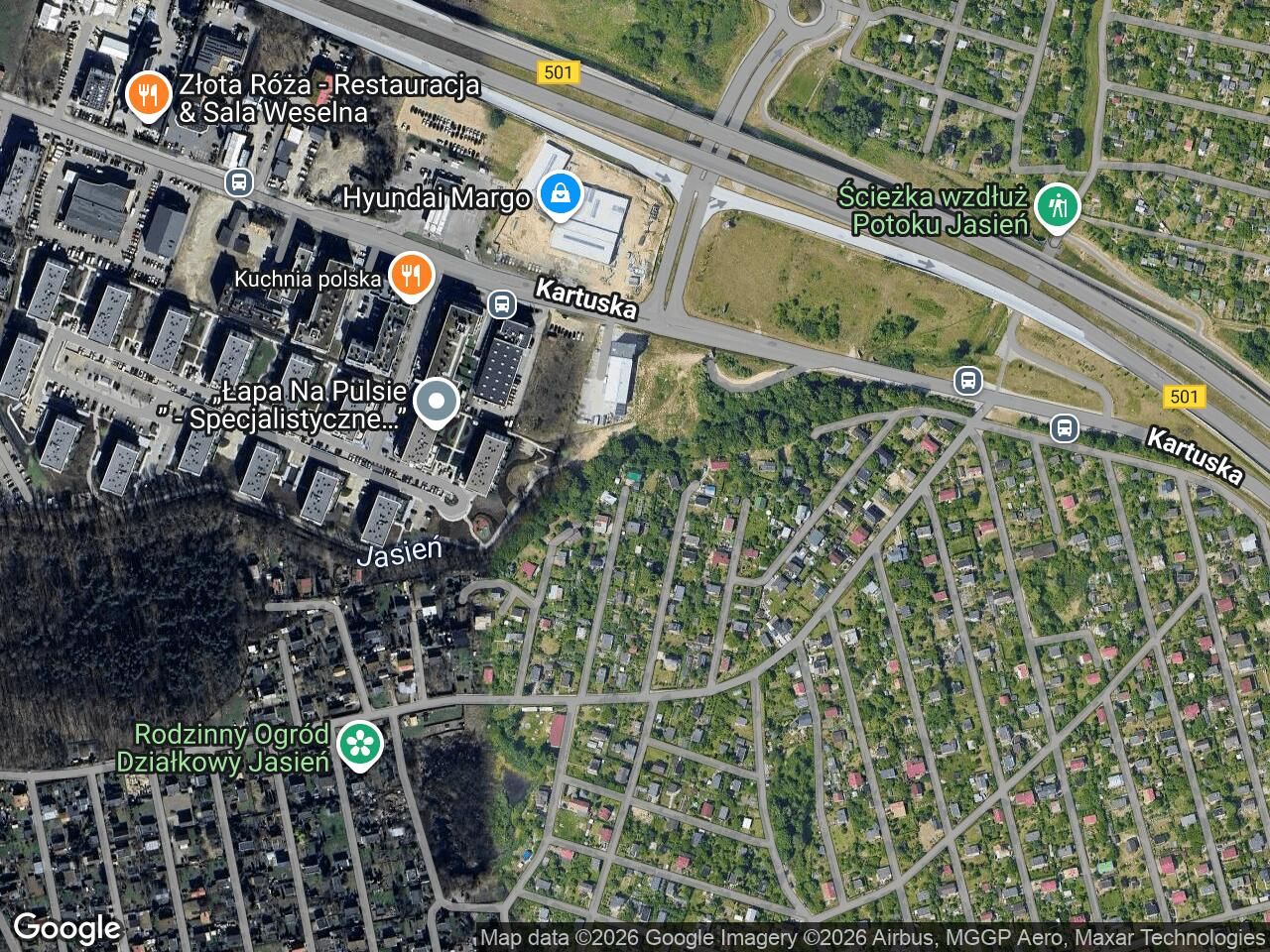 Działka rod Gdańsk Jasień, ul. Kartuska