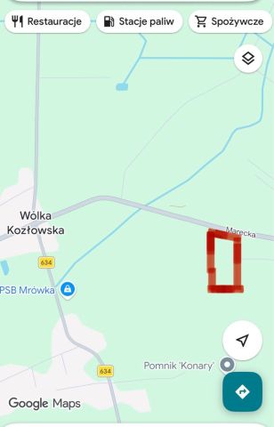 Działka rolna Wólka Kozłowska. Zdjęcie 1