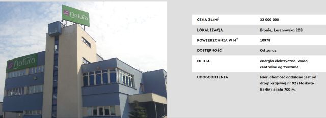 Hala/magazyn Błonie, ul. Lesznowska. Zdjęcie 1