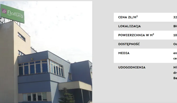 Hala/magazyn Błonie, ul. Lesznowska