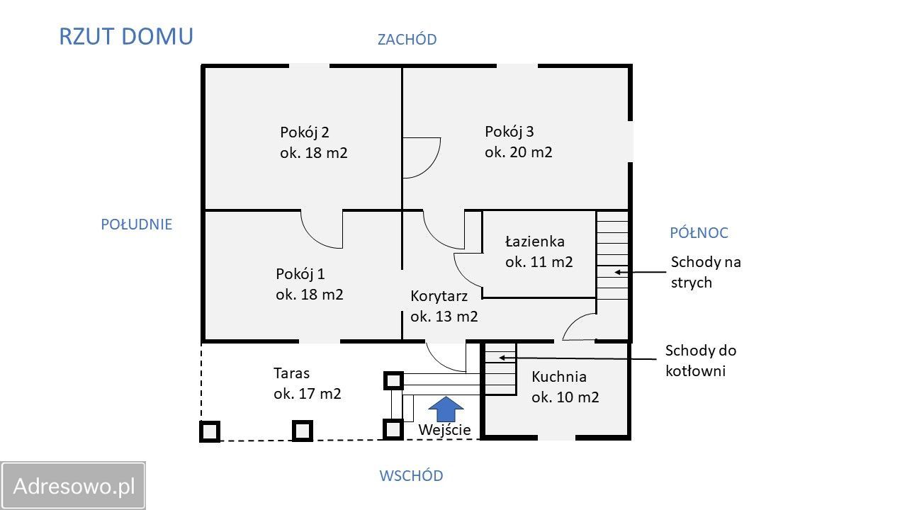 dom wolnostojący, 3 pokoje Chudzynek. Zdjęcie 10