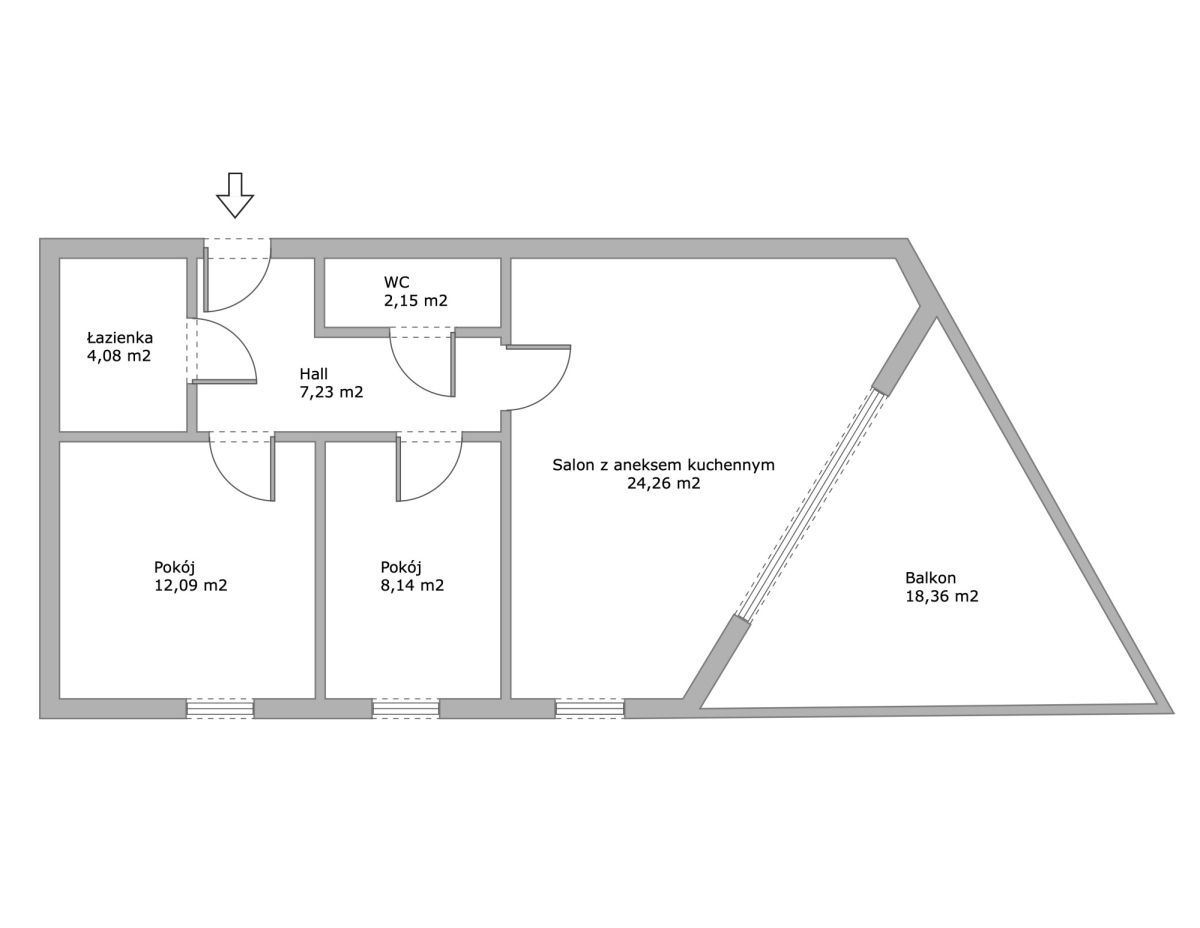 Mieszkanie 3-pokojowe Warszawa Włochy, ul. Zbąszyńska. Zdjęcie 1