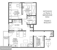 Mieszkanie 3-pokojowe Katowice Ligota, ul. Józefa Płochy. Zdjęcie 3
