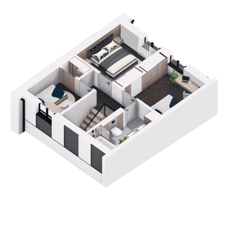 dom szeregowy, 4 pokoje Nowe Mostki. Zdjęcie 4