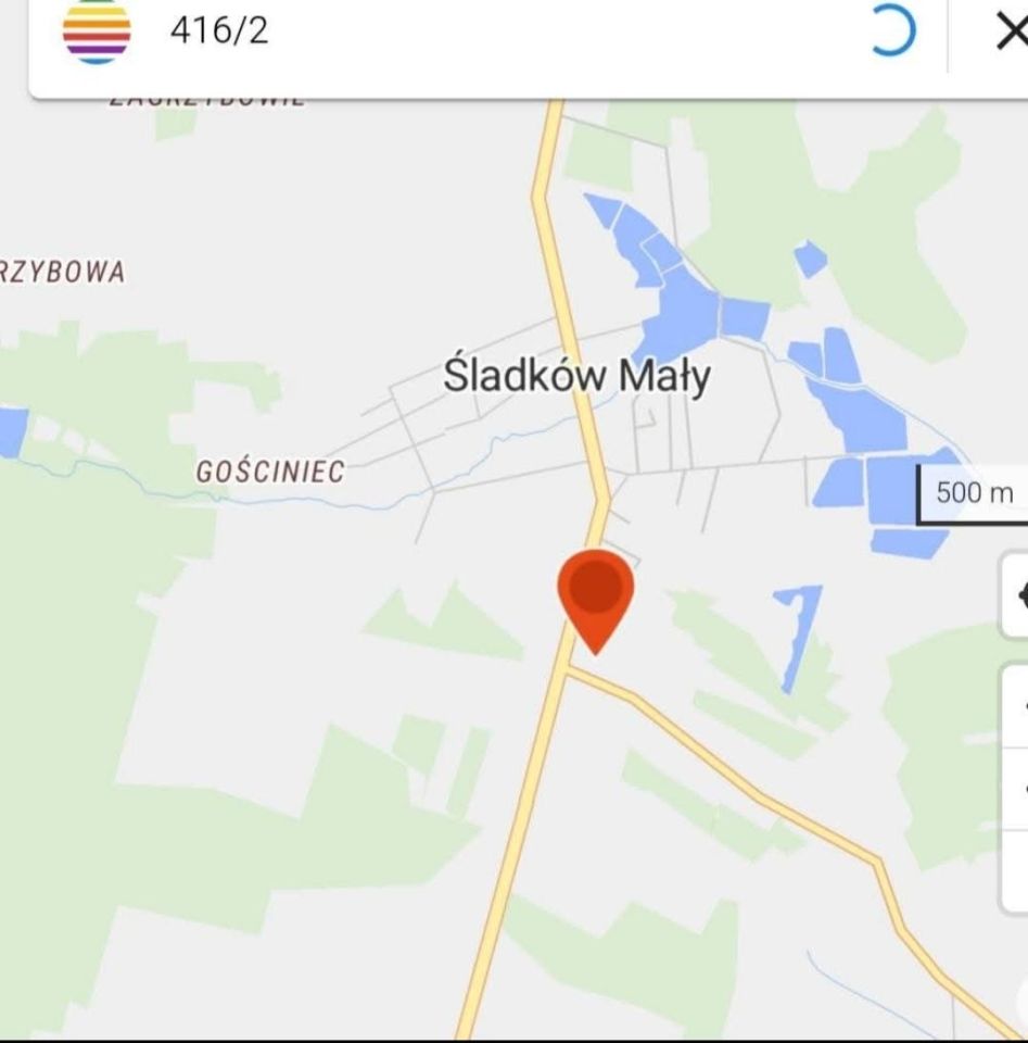 Działka budowlana Śladków Mały. Zdjęcie 1