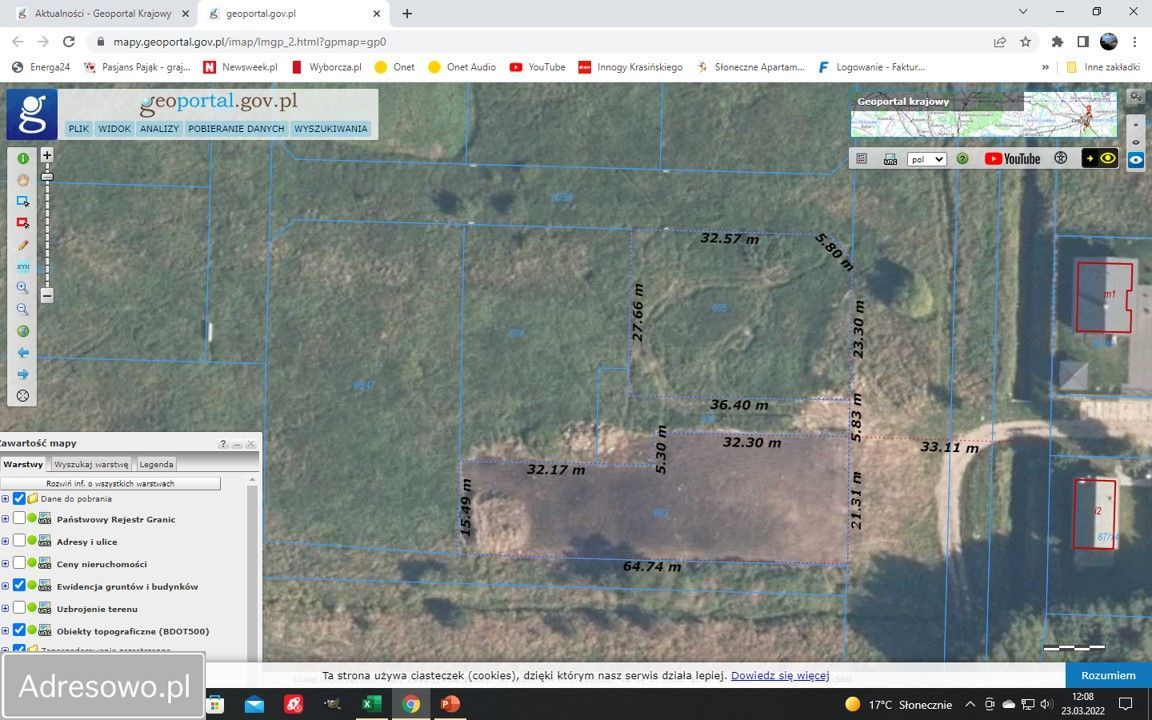 Działka budowlana Dębina, ul. Torfowa. Zdjęcie 3