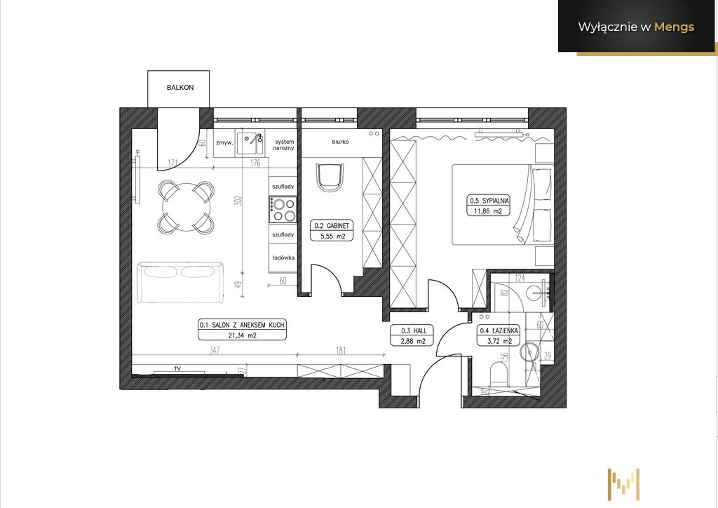 Mieszkanie 3-pokojowe Warszawa Żoliborz, ul. Włościańska. Zdjęcie 13