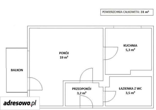 Mieszkanie 1-pokojowe Bydgoszcz Fordon, ul. Igrzyskowa. Zdjęcie 13