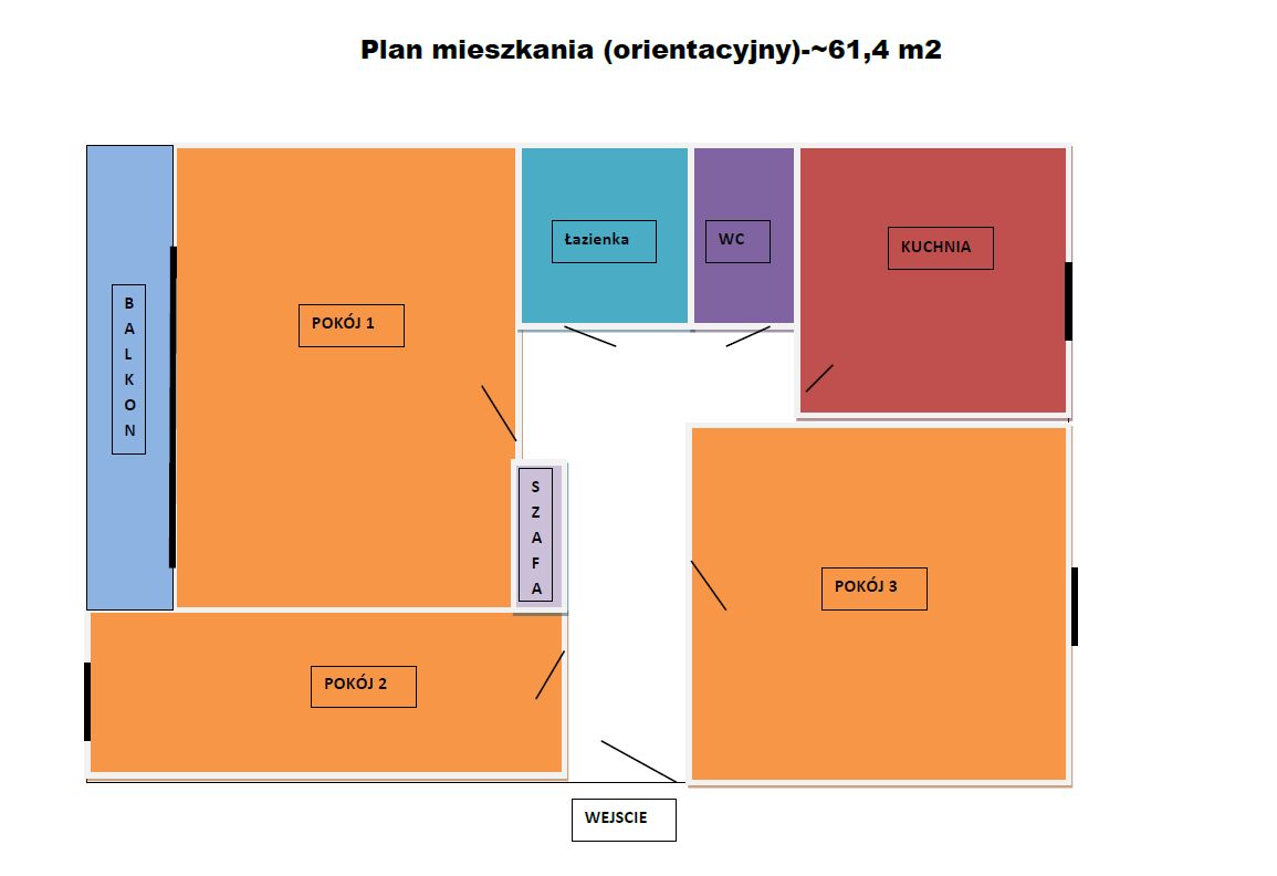 Mieszkanie 3-pokojowe Mława Centrum, os. Książąt Mazowieckich