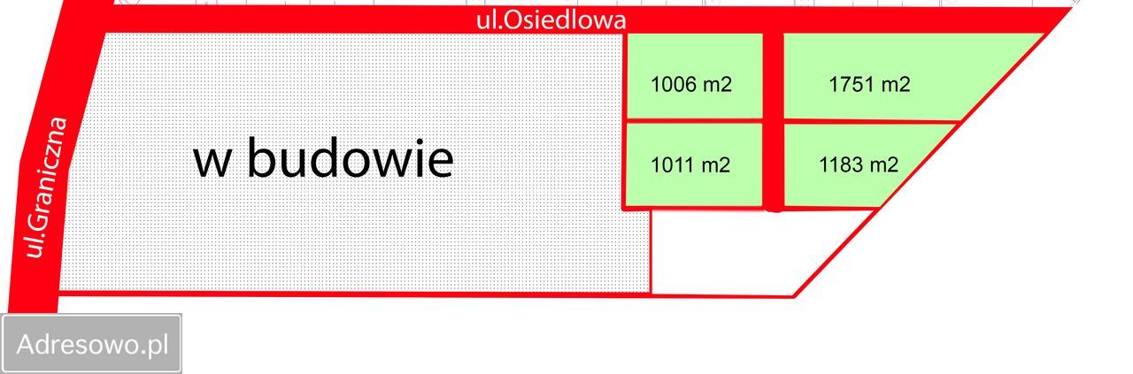Działka budowlana Marylka, ul. Osiedlowa. Zdjęcie 2