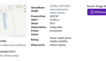 Działka rolno-budowlana Szpitary