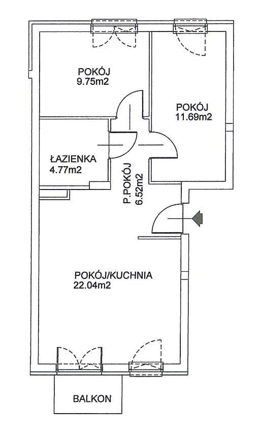 Mieszkanie 3-pokojowe Kraków Bieżanów, ul. Henryka i Karola Czeczów. Zdjęcie 8