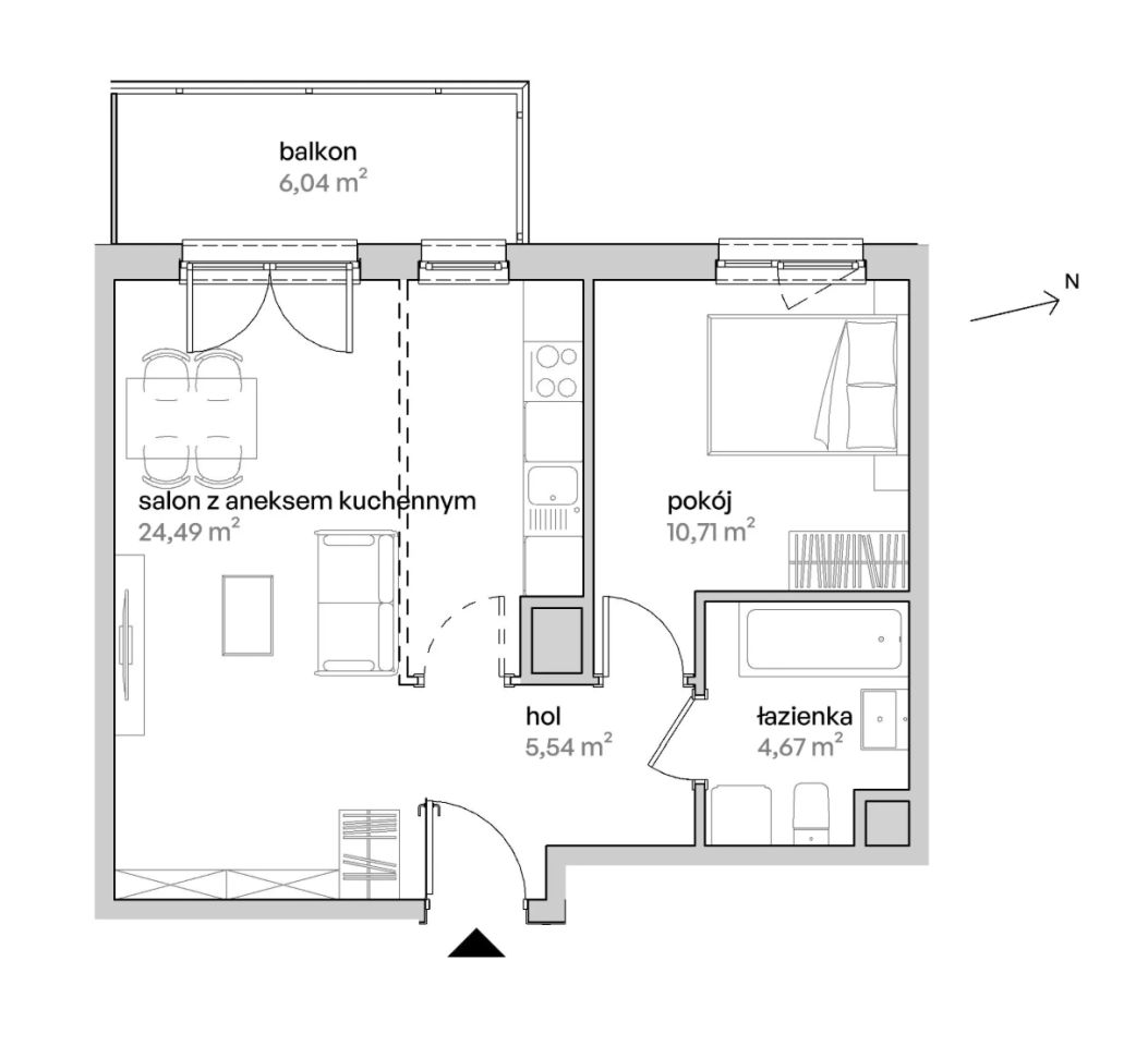 Mieszkanie 2-pokojowe Poznań Starołęka, ul. Unii Lubelskiej. Zdjęcie 7