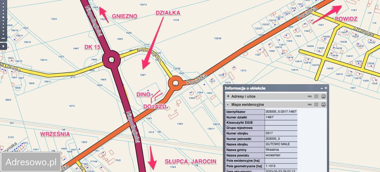 Działka inwestycyjna Gutowo Małe, ul. Powidzka. Zdjęcie 5