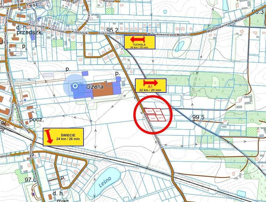 Działka budowlana Osie. Zdjęcie 3