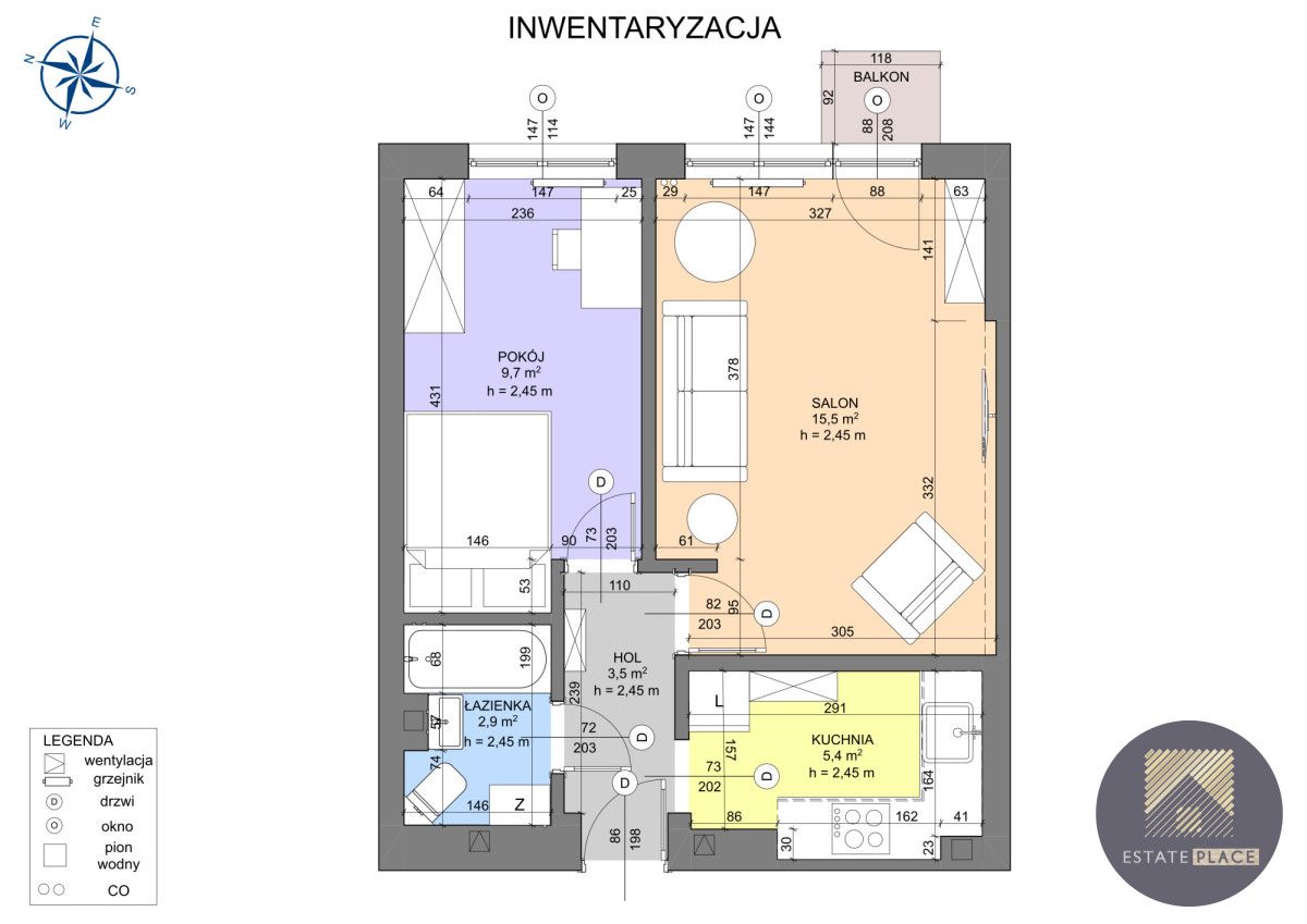 Mieszkanie 2-pokojowe Warszawa Żoliborz, ul. ks. Jerzego Popiełuszki. Zdjęcie 7