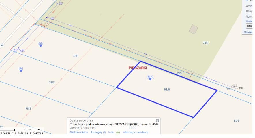 Działka budowlana Pieczarki. Zdjęcie 2