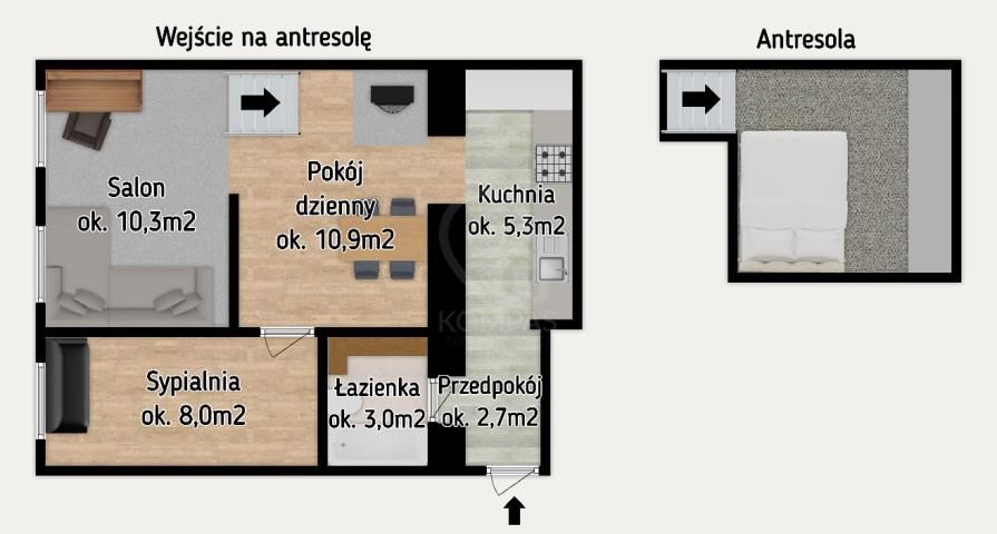Mieszkanie 2-pokojowe Wrocław Krzyki, ul. Szczęśliwa. Zdjęcie 16