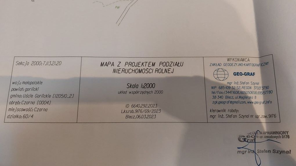 Działka rolna Czarna. Zdjęcie 2