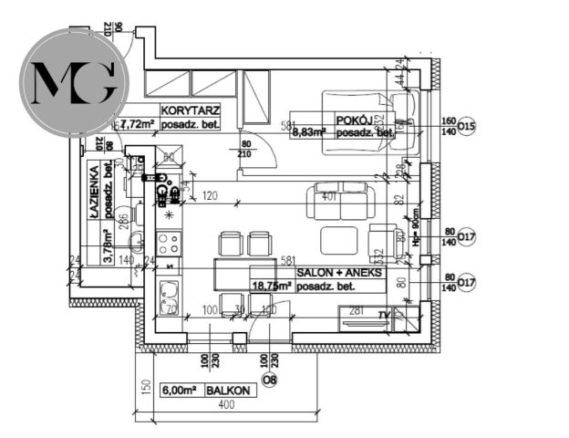 Mieszkanie 2-pokojowe Bydgoszcz Śródmieście. Zdjęcie 2