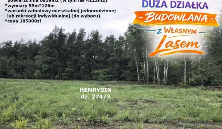 Działka budowlana Henrysin