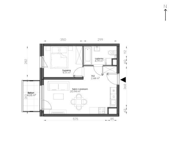 Mieszkanie 2-pokojowe Warszawa Praga-Południe, ul. Podskarbińska. Zdjęcie 7