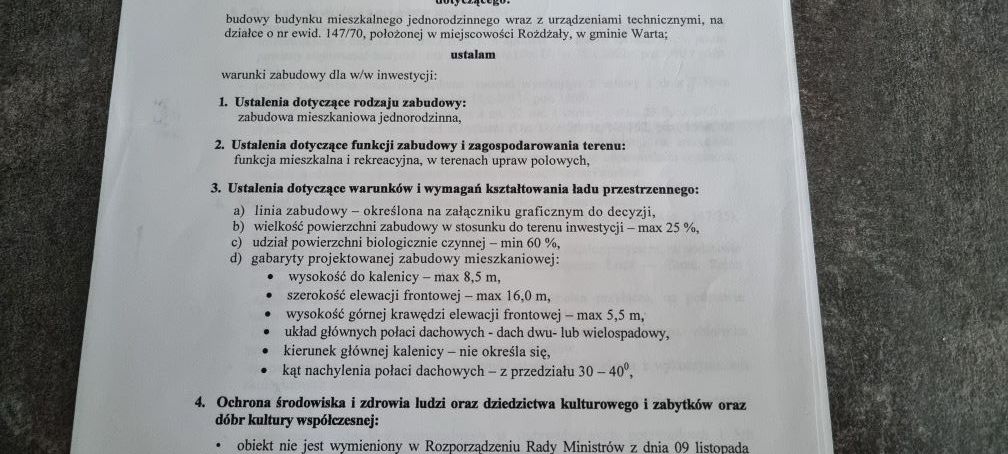 Działka budowlana Rożdżały. Zdjęcie 4