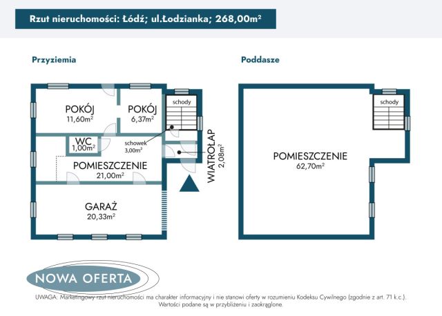 dom wolnostojący, 6 pokoi Łódź, ul. Łodzianka. Zdjęcie 26