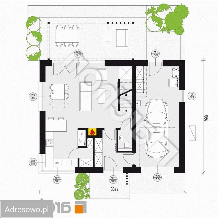 dom wolnostojący, 4 pokoje Wręczyca Wielka, ul. Jaśminowa. Zdjęcie 2