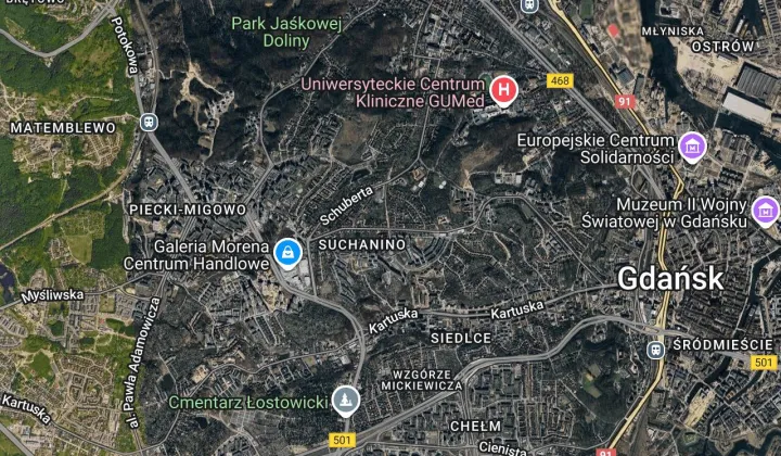 Działka budowlana Gdańsk Suchanino, ul. Ludwika Beethovena