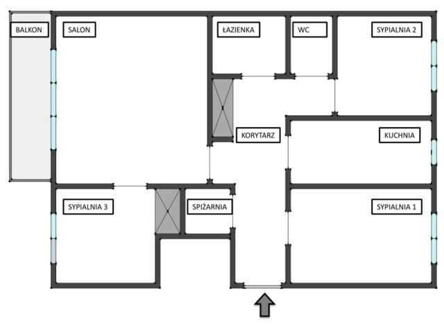 Mieszkanie 4-pokojowe Inowrocław Centrum, ul. ks. Piotra Wawrzyniaka. Zdjęcie 1