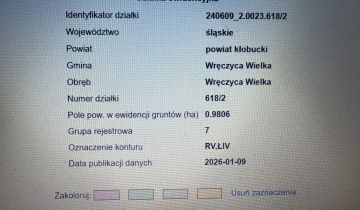 Działka rolno-budowlana Wręczyca Wielka, ul. Mickiewicza