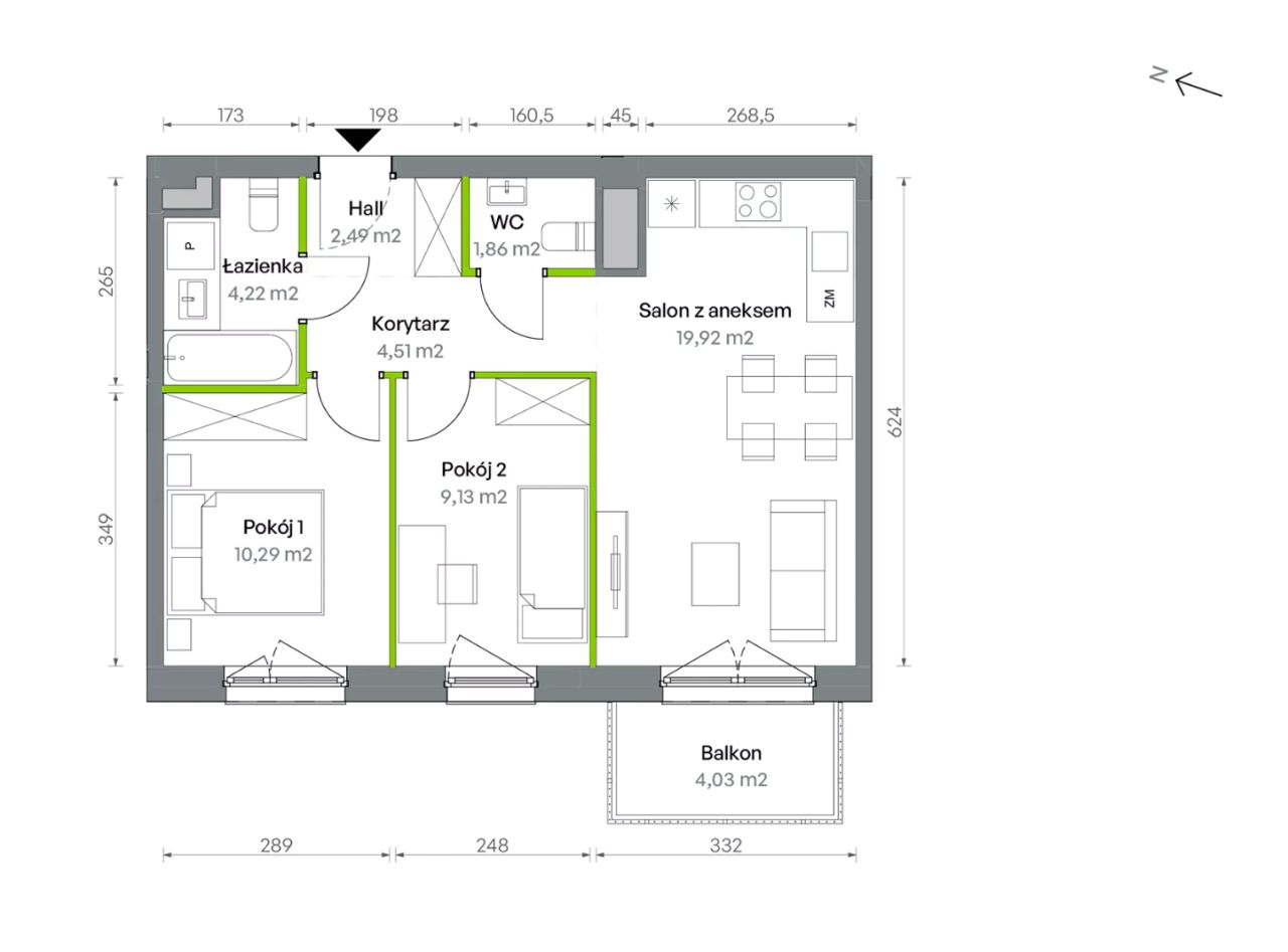 Mieszkanie 3-pokojowe Warszawa Targówek, ul. Oliwska. Zdjęcie 16