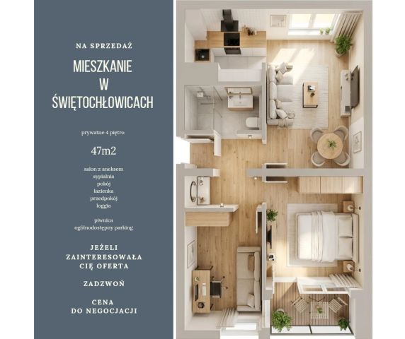 Mieszkanie 3-pokojowe Świętochłowice Zgoda, ul. Śląska. Zdjęcie 1