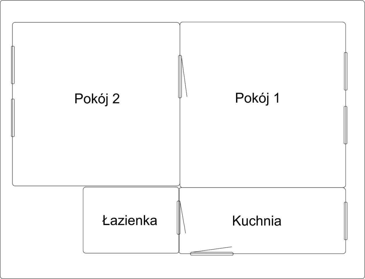 Mieszkanie 2-pokojowe Kąty Wrocławskie, ul. 1 Maja. Zdjęcie 6