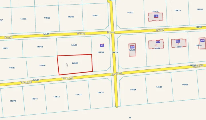 Działka budowlana Błędowo, ul. Karpiowa