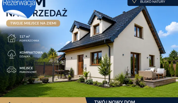 dom wolnostojący, 5 pokoi Borówno