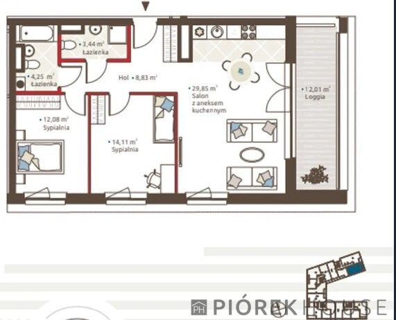 Mieszkanie 3-pokojowe Warszawa Włochy, ul. Przerwana. Zdjęcie 15