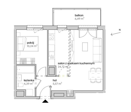 Mieszkanie 2-pokojowe Poznań Starołęka, ul. Unii Lubelskiej. Zdjęcie 7
